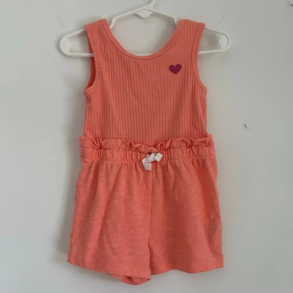 Bundle of Eight Rompers, Toddler Girl Size 2T - Various Brands - Picture 2 of 9
